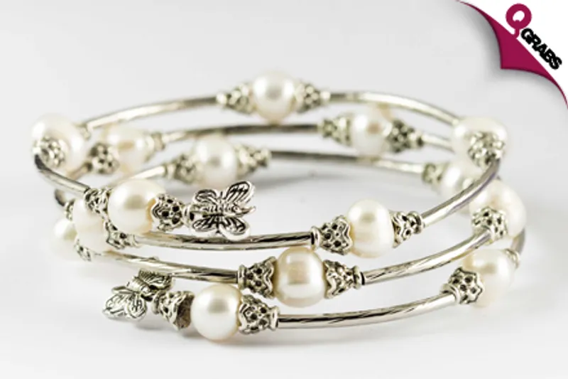 For QR69 Accessorize with a Freshwater Pearl Stainless Steel Butterfly Bracelet! (QR139 Value)